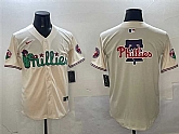 Men's Philadelphia Phillies Team Big Logo Cream Phanatic Limited Stitched Jersey,baseball caps,new era cap wholesale,wholesale hats